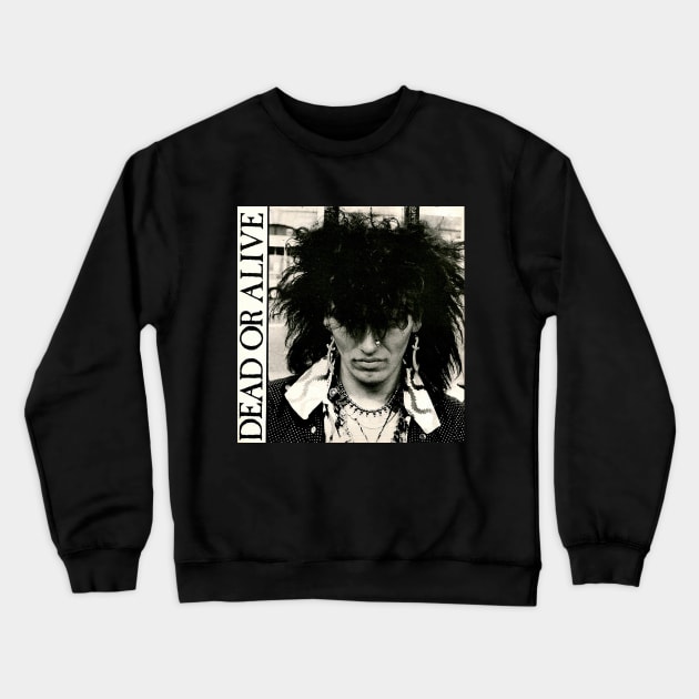 Dead Or Alive Pete Burns 1980 Crewneck Sweatshirt by Pop Fan Shop